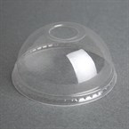 Tapa abovedada compostable PLA Fiesta Green para vasos bebidas frías de 340, 454 y 568ml 