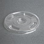 Tapa plana compostable de PLA para vasos bebidas frías de 340, 454 y 568ml Fiesta Green 