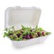 Envase compostable abatible de bagazo para comida Vegware 228mm