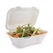 Envase compostable abatible de bagazo para comida Vegware 228mm