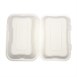 Envase compostable abatible de bagazo para comida Vegware 228mm