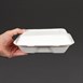 Envase compostable abatible de bagazo para comida Vegware 228mm