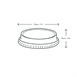Tapa compostable plana sin agujero Vegware 200ml (Caja 1000)