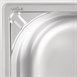 Cubeta de acero inoxidable uso intensivo Vogue Gastronorm 1/2 100mm