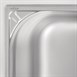 Cubeta de acero inoxidable uso intensivo Vogue Gastronorm 1/2 200mm