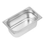 Cubeta de acero inoxidable uso intensivo  Vogue Gastronorm 1/4 100mm
