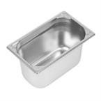 Cubeta de acero inoxidable uso intensivo  Vogue Gastronorm 1/4 150mm