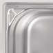 Cubeta de acero inoxidable uso intensivo  Vogue Gastronorm 1/6 150mm