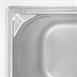 Cubeta de acero inoxidable uso intensivo  Vogue Gastronorm 1/6 200mm