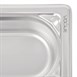 Cubeta de acero inoxidable uso intensivo  Vogue Gastronorm 1/9 65mm