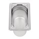 Cubeta de acero inoxidable uso intensivo  Vogue Gastronorm 1/9 100mm