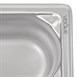 Cubeta de acero inoxidable uso intensivo  Vogue Gastronorm 1/9 100mm