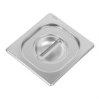 Tapa cubeta de acero inoxidable uso intensivo Vogue Gastronorm 1/6