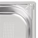 Cubeta de acero inoxidable uso intensivo perforada Vogue Gastronorm 1/1 65mm