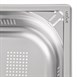 Cubeta de acero inoxidable uso intensivo perforada Vogue Gastronorm 1/1 100mm