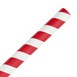 Canutillo de papel compostable rayas rojas para smoothies Fiesta Green (Caja 250)
