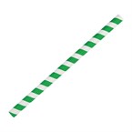 Canutillo de papel compostable rayas verdes para smoothies Fiesta Green (Caja 250)