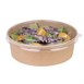 Ensaladera compostable redonda kraft Fiesta Green 1000ml (Caja 300)