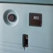 Contenedor de carga frontal Cambro aislado azul