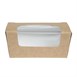 Caja compostable pequeña para pasteles Colpac papel kraft con ventanilla (Caja 500)