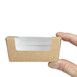 Caja compostable pequeña para pasteles Colpac papel kraft con ventanilla (Caja 500)