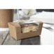Caja compostable pequeña para pasteles Colpac papel kraft con ventanilla (Caja 500)