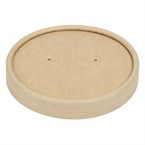 Tapa para vaso bebidas calientes reciclable Colpac papel kraft apta para microondas 225ml y 350ml