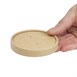 Tapa para vaso bebidas calientes reciclable Colpac papel kraft apta para microondas 225ml y 350ml