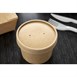 Tapa para vaso bebidas calientes reciclable Colpac papel kraft apta para microondas 225ml y 350ml