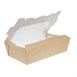 Envase reciclable para ensalada Colpac papel kraft plegable con ventanilla 1000ml (Caja 200)