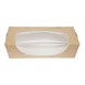 Envase reciclable para ensalada Colpac papel kraft plegable con ventanilla 1000ml (Caja 200)