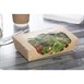 Envase reciclable para ensalada Colpac papel kraft plegable con ventanilla 1000ml (Caja 200)
