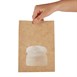 Bolsa reciclable para sándwich Colpac papel kraft con ventanilla (Caja 250)