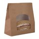 Bolsa reciclable para sándwich Colpac papel kraft con ventanilla (Caja 250)