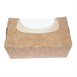 Envase compostable para ensalada Colpac papel kraft plegable con ventanilla de acetato 825ml