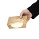 Envase compostable para ensalada Colpac papel kraft plegable con ventanilla de acetato 825ml