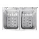 Freidora doble Buffalo - 2x5Ltr 2x2,8kW