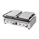 Grill de contacto doble placa izquierda plana / placa derecha estriada Buffalo