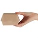 Envase compostable de hamburguesa Colpac papel kraft grande 135mm (Caja 250)