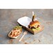 Envase compostable de hamburguesa Colpac papel kraft grande 135mm (Caja 250)