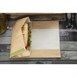 Bolsa compostable para panini Vegware papel kraft (Caja 500)