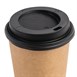 Tapa negra para vasos bebidas calientes Fiesta 225ml (Caja 1000)