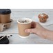 Tapa negra para vasos bebidas calientes Fiesta 225ml (Caja 1000)