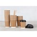 Tapa negra para vasos bebidas calientes Fiesta 340ml y 455ml (Caja 1000)