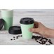 Vaso de una sola pared para bebidas calientes turquesa Fiesta 225ml (Caja 1000)