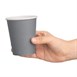 Vaso de una sola pared para bebidas calientes color carbón Fiesta 225ml (Caja 1000)