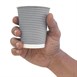 Vaso pared ondulada para bebidas calientes color carbón Fiesta 225ml (Caja 500)