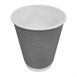 Vaso pared ondulada para bebidas calientes color carbón Fiesta 340ml (Caja 500)