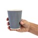 Vaso pared ondulada para bebidas calientes color carbón Fiesta 340ml (Caja 500)
