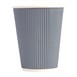 Vaso pared ondulada para bebidas calientes color carbón Fiesta 340ml (Caja 500)